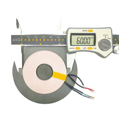 Купить 90 мм большого диаметра беспроводная катушка питания с многоцепочечным проводом Лиц и четырехслойной обмоткой для высокоэффективной передачи энергии онлайн изготовление